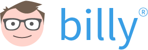 Logo for Billy regnskabsprogram, direkte integrerbar i planlægningsprogrammet VePlan gør fakturering så meget nemmere.