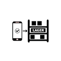 Ikon for lagerplads uden farver. VePlan er sikkert at bruge og uploade dokumenter til.